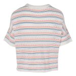 Trip In A Van Women's Knit Top Egret / Stripe - Image 2