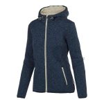 Gondwana Women's Domino Sherpa Lined Fleece Jacket Navy Marle - Image 3