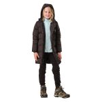 Cederberg Youth Girls' Longline Hooded Puffer Jacket Black - Image 6