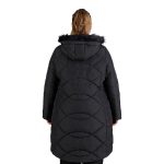 Cape Women's Harriet Long Line Plus Size Puffer Jacket Black - Image 6