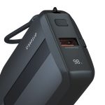 Ontekka 10k Power Bank with Built-in Lightning & USB-C Charge Cables Black 10K - Image 6