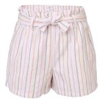 Cape Kids Girls Striped Paperbag Shorts Striped