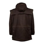 Gondwana Men's Plus Size Outback Oilskin Jacket Dark Olive - Image 2