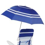 Coconut Grove Ocean Breeze Clip-on Umbrella Blue Stripe - Image 2