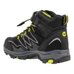 Hi-Tec Kids' Blackout Waterproof Mid Hiking Shoes Black & Lime - Image 2