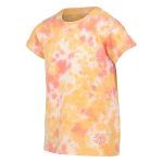 Trip In A Van Kids Cuff Tee Coral / Honey Tie Dye - Image 3