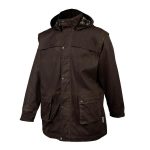 Gondwana Men's Plus Size Outback Oilskin Jacket Dark Olive - Image 3