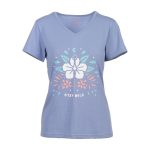 Cape Women's Stay Wild Lacey Tee Cornflower