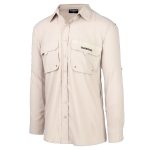 Shimano Adults' Oatmeal Vented Fishing Shirt Oatmeal - Image 2