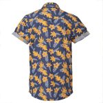 Cape 'Trip In A Van' Kids' Beach Floral Shirt Blue - Image 2