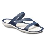 Crocs Women's Swiftwater Thongs Navy & White - Image 3
