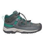 Keen Youth Targhee Waterproof Mid Hiking Boots Steel Grey Porcelain