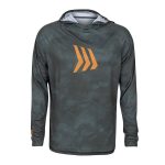 Gillz Pro Series UV Hooded Long Sleeve Performance Fishing Shirt Rifle Green Burnt