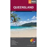 Hema Queensland State Map Multicoloured