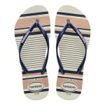Havaianas Women's Slim Nautical Thongs White & Mustard - Image 3