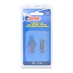 AFW Ball-Bearing Stainless Steel Snap Swivels Grey
