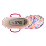Cape Girl's Puddle Hearts Print Gumboot Multicoloured - Image 2