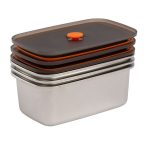 Spinifex 1L Containers 3 Pack Silver 1 L