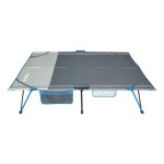 Spinifex Quick Fold Queen Camp Stretcher Blue & Grey