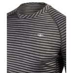 Mountain Designs Men's Merino Blend Long Sleeve Stripe Crew Black Stripe - Image 3