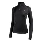 Mountain Designs Women's Merino Long Sleeve Quarter Zip Top Black - Image 3