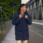 Cape Men's Long Line Puffer Jacket Midnight - Image 4