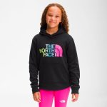 The North Face Girls' Camp Fleece Pullover Hoodie Tnf Black Multi - Image 3