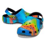 Crocs Kid's Spray Dye Clog Black & Multicoloured - Image 3