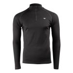 Mountain Designs Men's Merino Long sleeve Quarter Zip Top Black