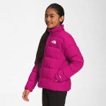 The North Face Teens Reversible North Down Jacket Fuchsia Pink - Image 4