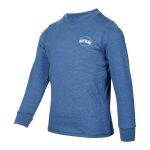 Body Glove Kids Long Sleeve Core Beach Print Rash Vest Navy Marle - Image 3