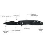 Gerber STL Drop Point Fine Edge Single Blade Knife - Image 2