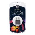 Go Travel Airline Headphone Adaptor Black
