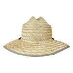 G.Loomis Sunseeker Leather Patch Straw Hat Straw Leather Patch Olive - Image 2