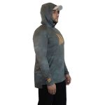 Gillz Pro Series UV Hooded Long Sleeve Performance Fishing Shirt Rifle Green Burnt - Image 5