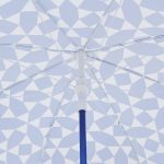 Coconut Grove Mosaic Family Beach Umbrella Blue Mosaic - Image 3
