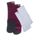 Injinji Women's Hiker Liner Maroon - Image 2