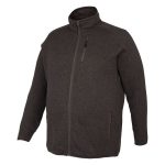 Gondwana Men's Full Knit Fleece Jacket Plus Size Charcoal - Image 3