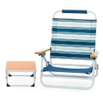 Life! Beach Chair With Table Deluxe Blue - Image 5