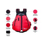 Seak L50 DK50 Kayak PFD Red - Image 3