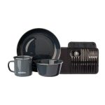 Spinifex Enamel 24 Piece Dining Set Navy
