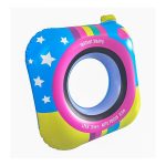 We Love Summer Polaroid Camera Pool Ring Pink & White - Image 2