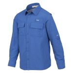 Trip In A Van Kids Fishing Shirt Pacific Blue - Image 4