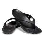 Crocs Women's Kadee II Flip Thongs Black - Image 4