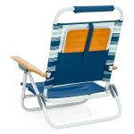 Life! Beach Chair With Table Deluxe Blue - Image 11