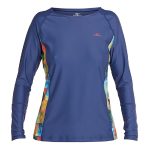 O'Neill Women's Moana Long Sleeve Rash Vest Susie Stripe