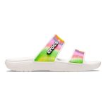 Crocs Unisex Classic Spray Dye Sandal White & Multicoloured M9 / W11 - Image 3