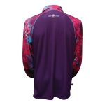 Big Fish Camoscale Diva Sublimated Fishing Shirt Purple Camo - Image 3