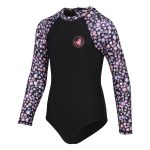 Body Glove Youth Girls Floral Surfsuit Black Floral - Image 3