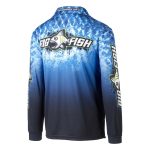 Bigfish Kids' Blue Scales Sublimated Polo Shirt - Image 3